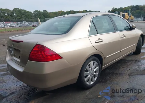 2007 Honda Accord 3.0 Ex из США, поврежденный, VIN 1HGCM66597A051235